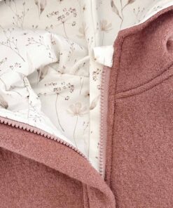 Walkoverall Baby Kind mit Reißverschluss Schurwolle Overall Wolkenzug